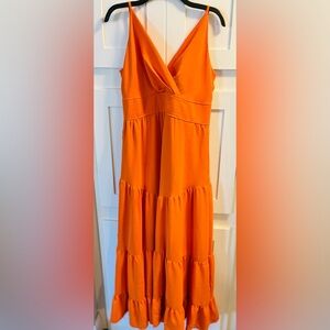 Crown & Ivy Size Large Bold Orange Dress